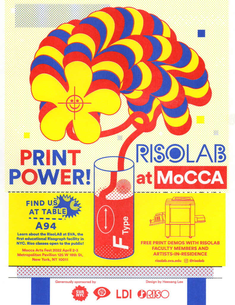 RisoLAB at MoCCA Poster by Heesang Lee